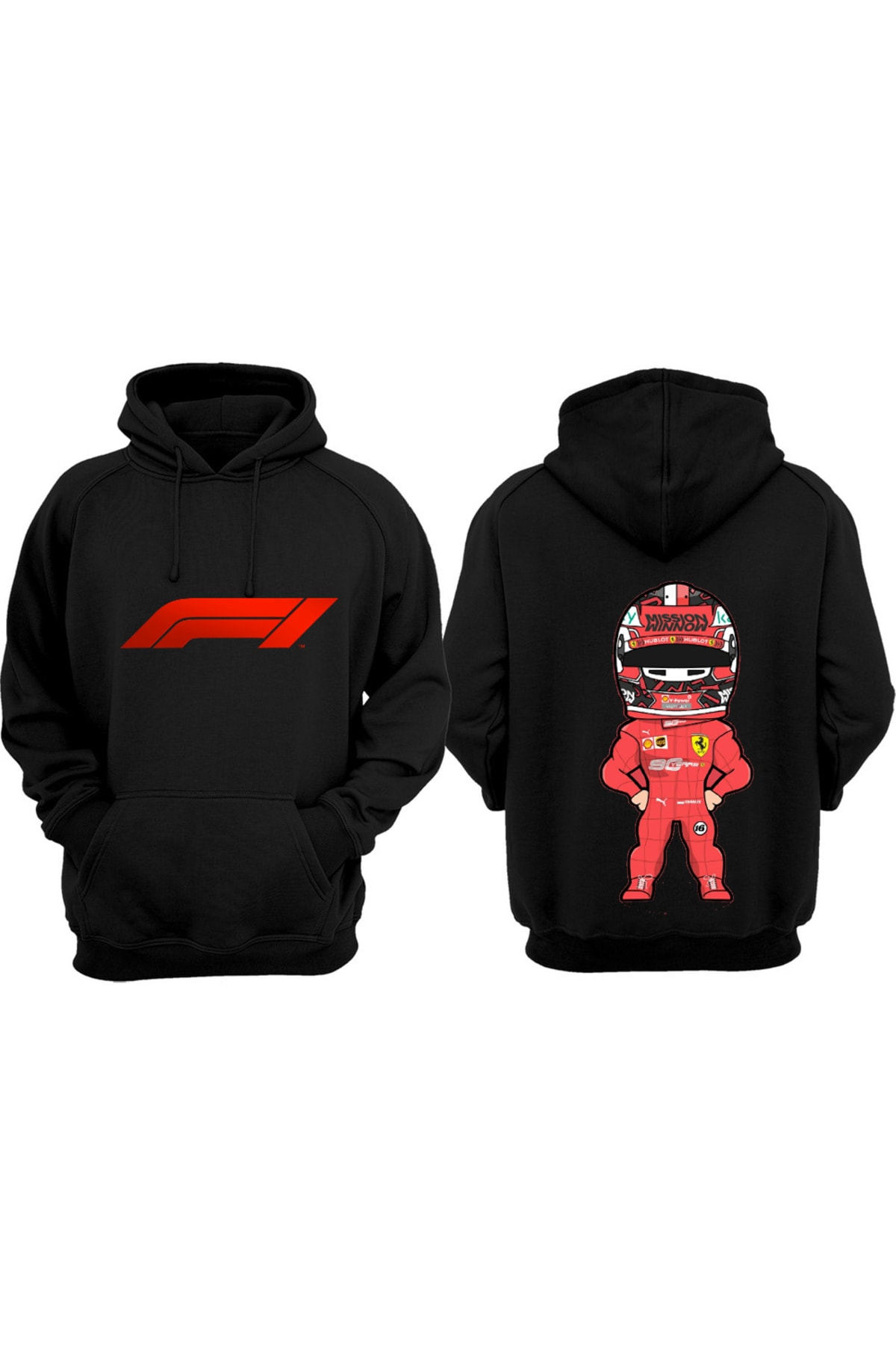 Biy Store F1 Formula Ferrari Yeni Sezon Unisex Hoodie Sweatshirt