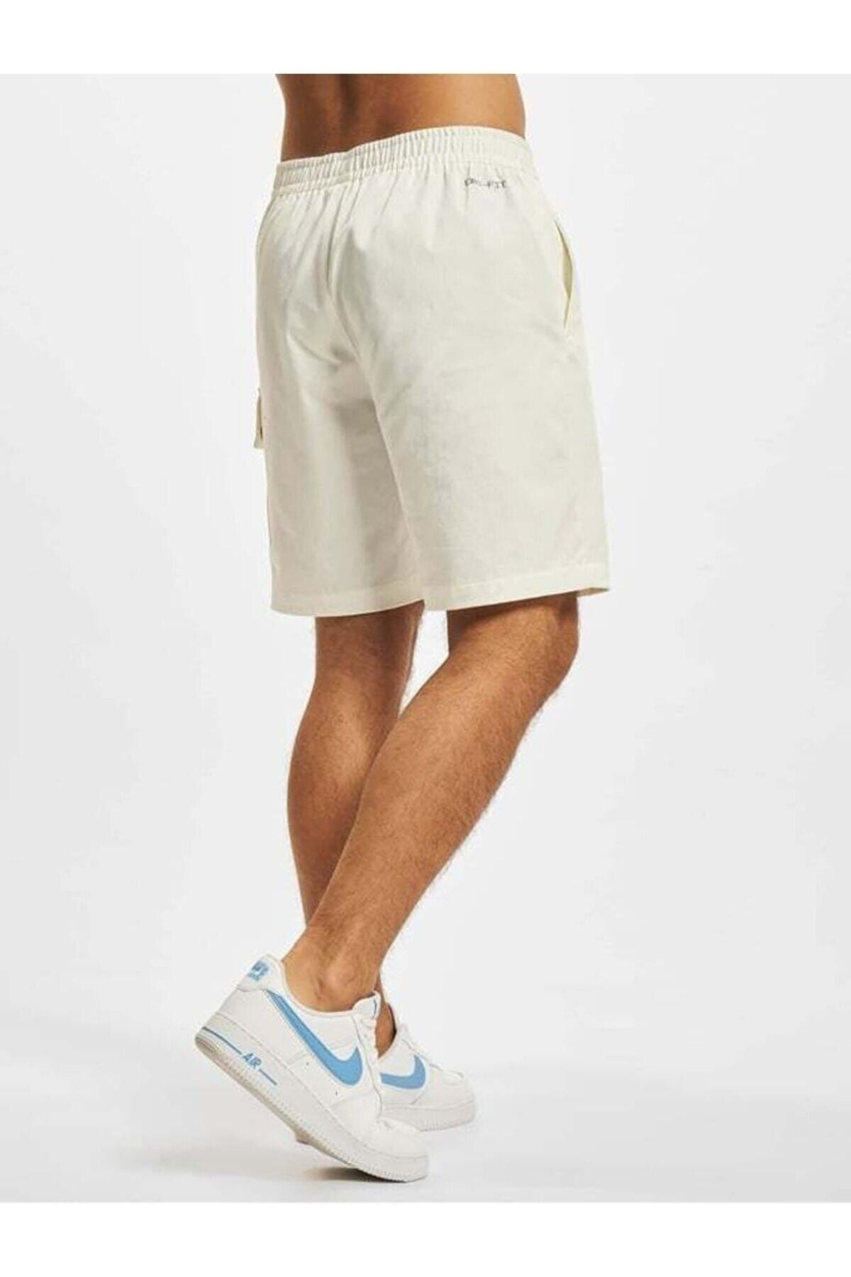 Cream nike shorts top