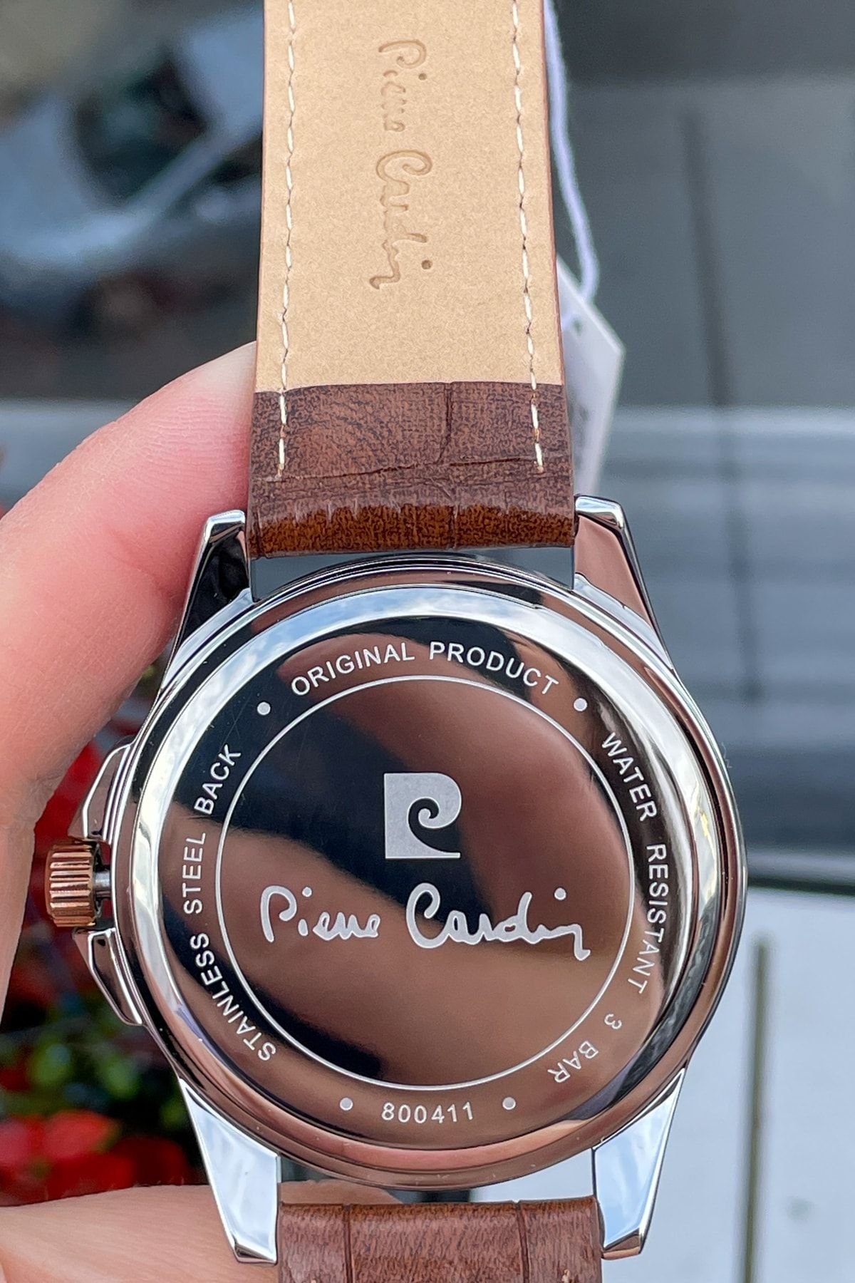 Pierre Cardin Brand Original Leather Strap Men s Wristwatch 2 Years Warranty Waterproof bracelet