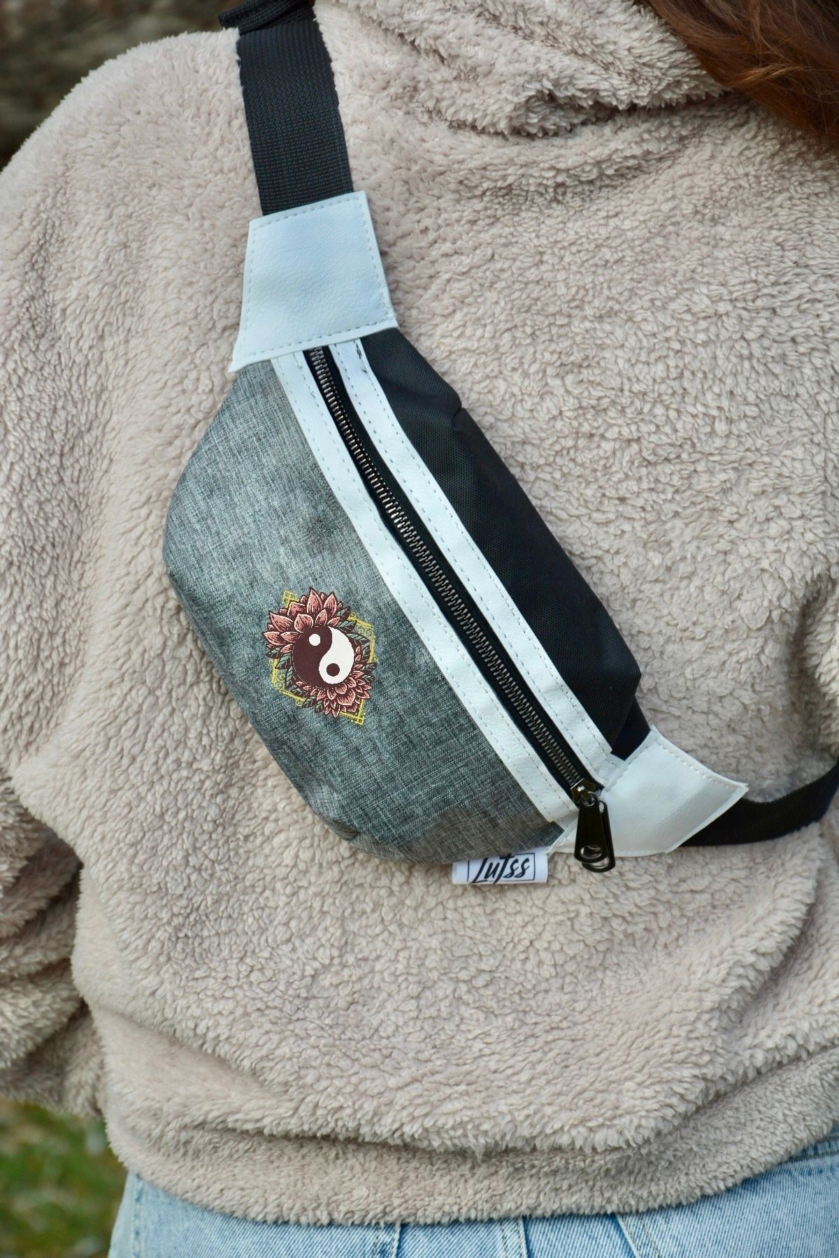 Lutss Unisex Yin Yang Baskılı Göğüs Ve Bel Çantası RN7914