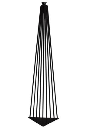 Siyah Renk 72cm Masa Sehpa Zigon Kütük Tv Ünitesi Metal Ayak Tekli TYC00249954570
