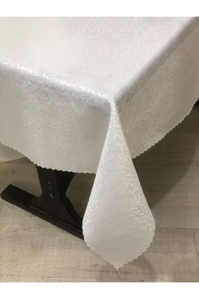 Masa Örtüsü Dertsiz Beyaz Beyaz kdk desenli dertsiz
