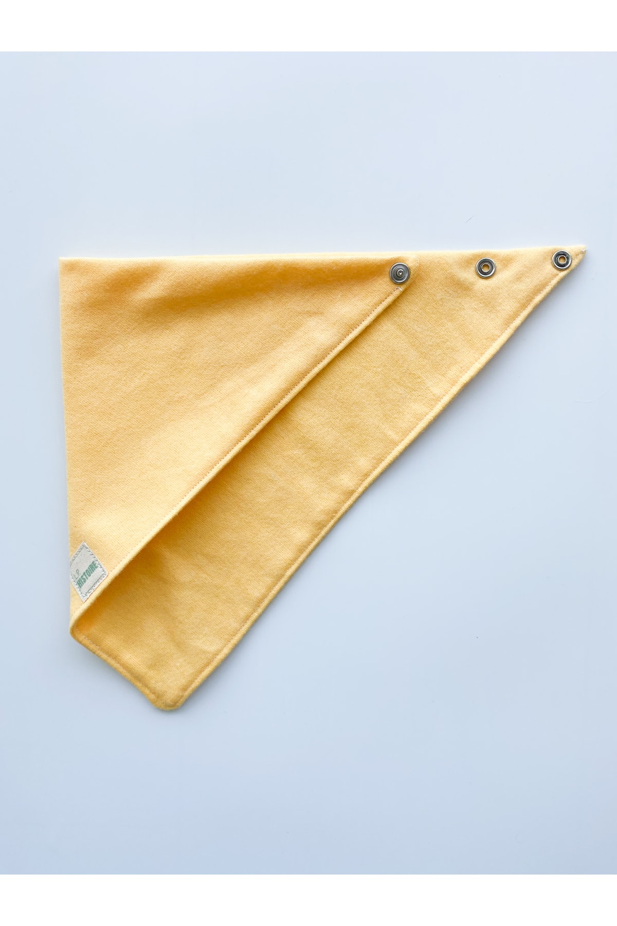 Le Petite Histoire %100 Pamuk Sarı Pazen(flanel) Bebek Salya Önlüğü-fuları fotoğrafı 2 (önizleme)