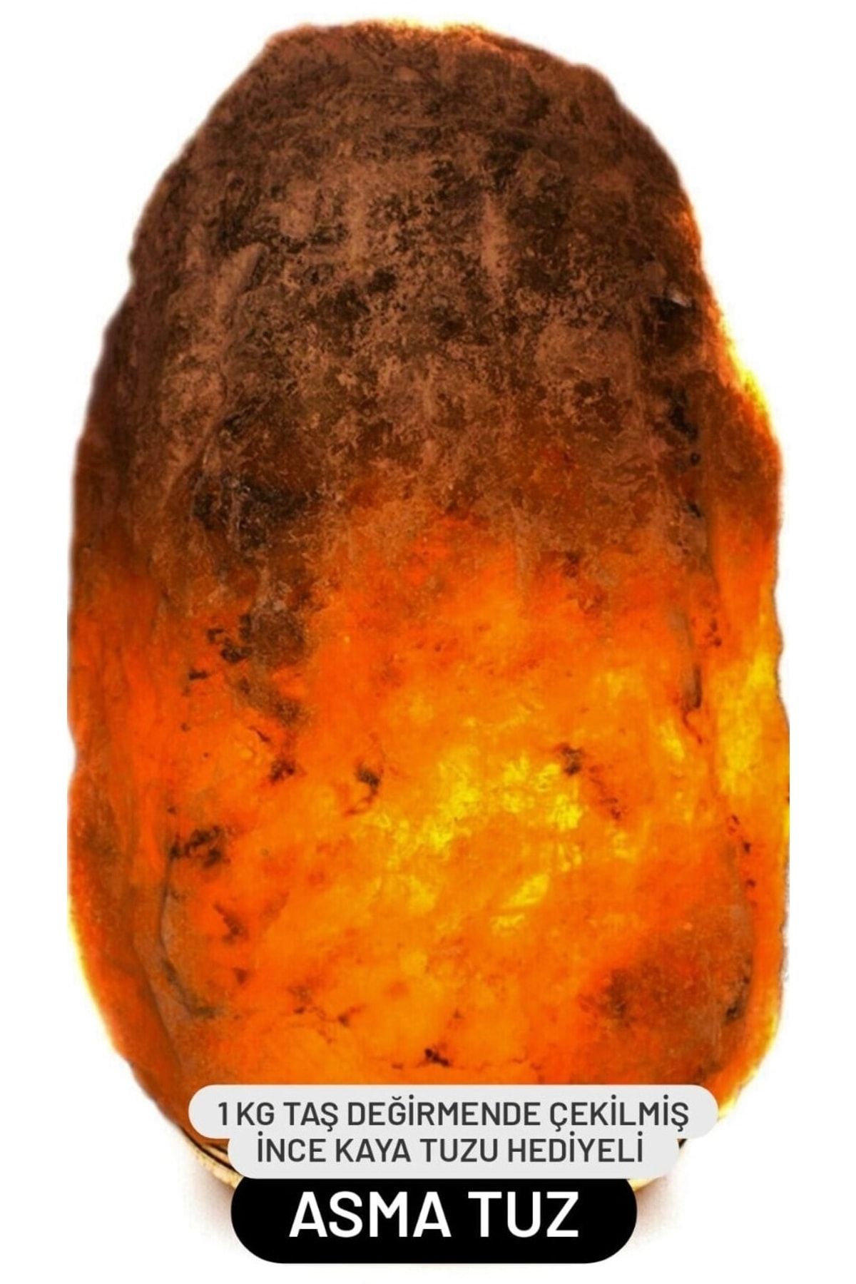asma Çankırı Kaya Tuzu Tuz Lambası 4-6 Kg Büyük Boy Çankırı Doğal