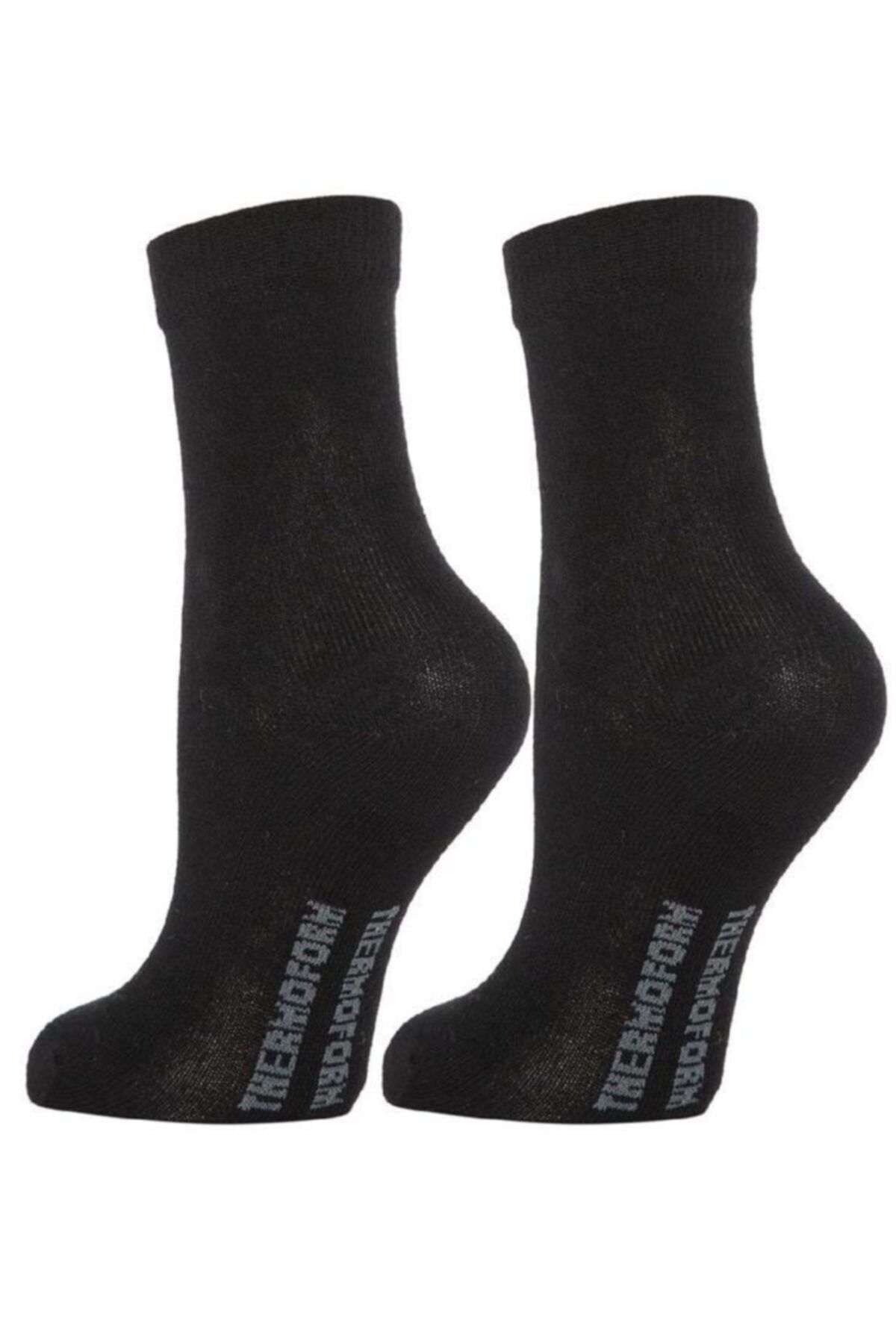 THERMOFORM-Black Bamboo Kids Socks 2