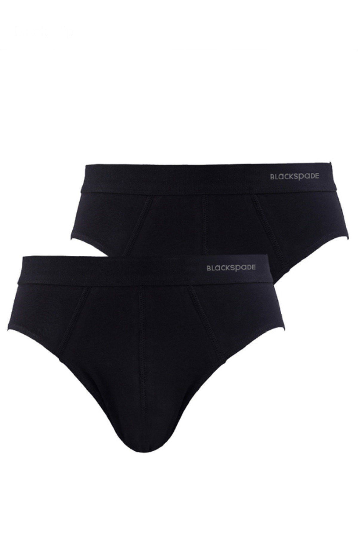 2'li Paket %100 Pamuk Siyah Erkek Slip