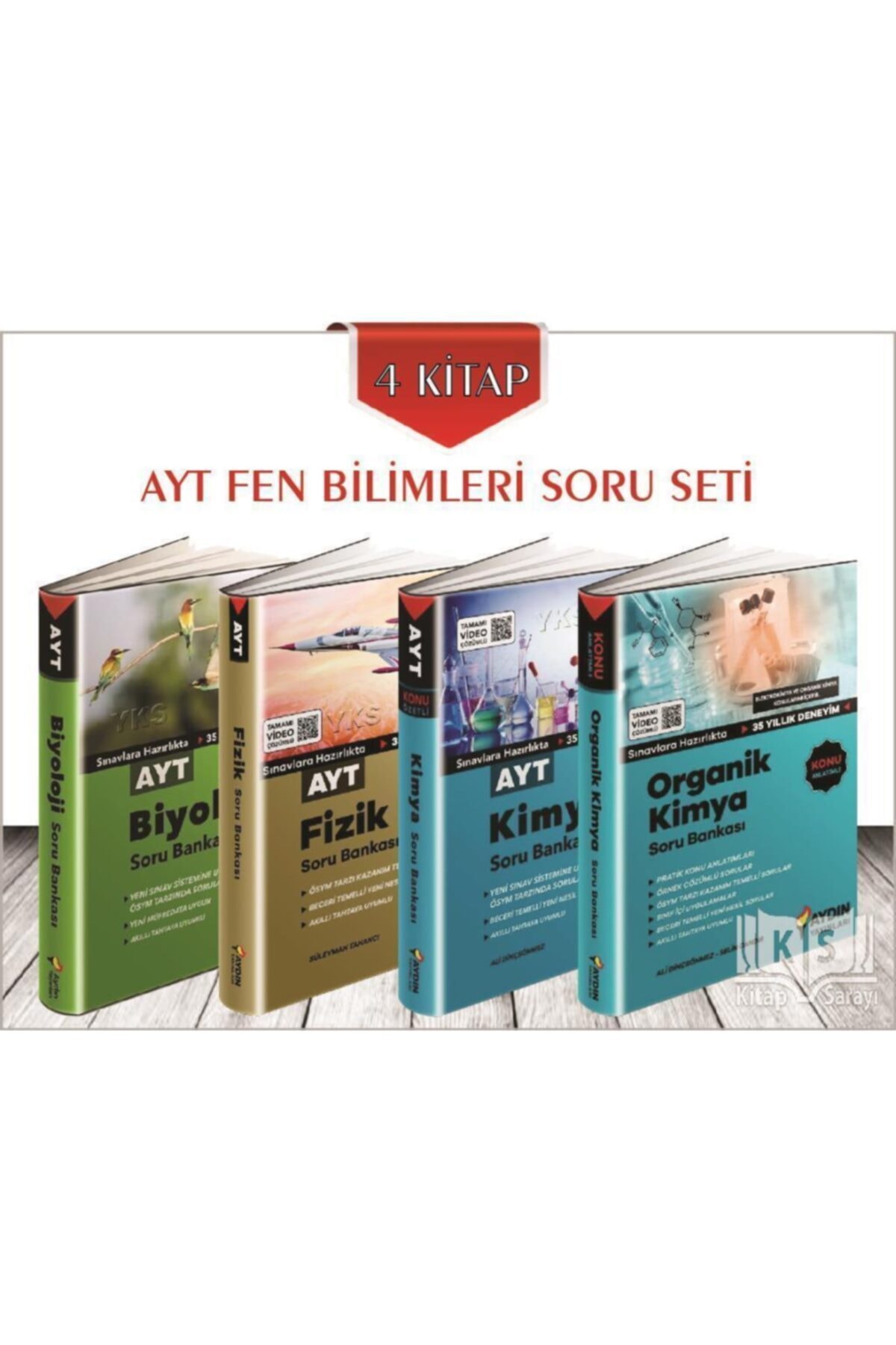 aydin yayinlari ayt fen bilimleri soru bankasi seti 4 kitap fiyati yorumlari trendyol