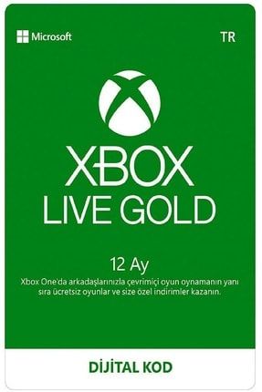 Xbox Live Gold 12 Aylık (Konsol) 4951724107432
