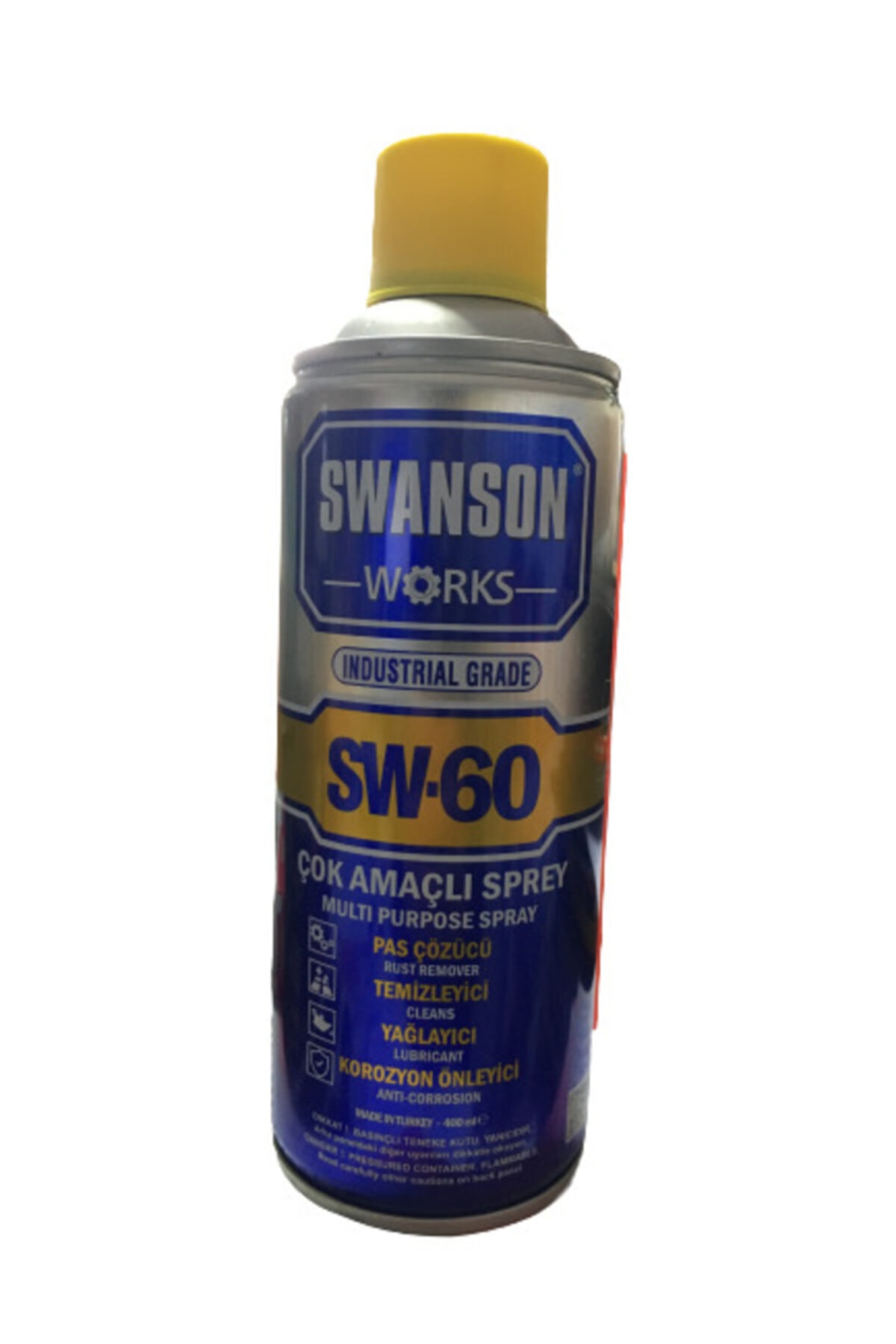 SWANSON WORKS 400 Ml Sw60 Sw-60 Pas Sökücü Korozyon Önleyici Çok Amaçlı Sprey