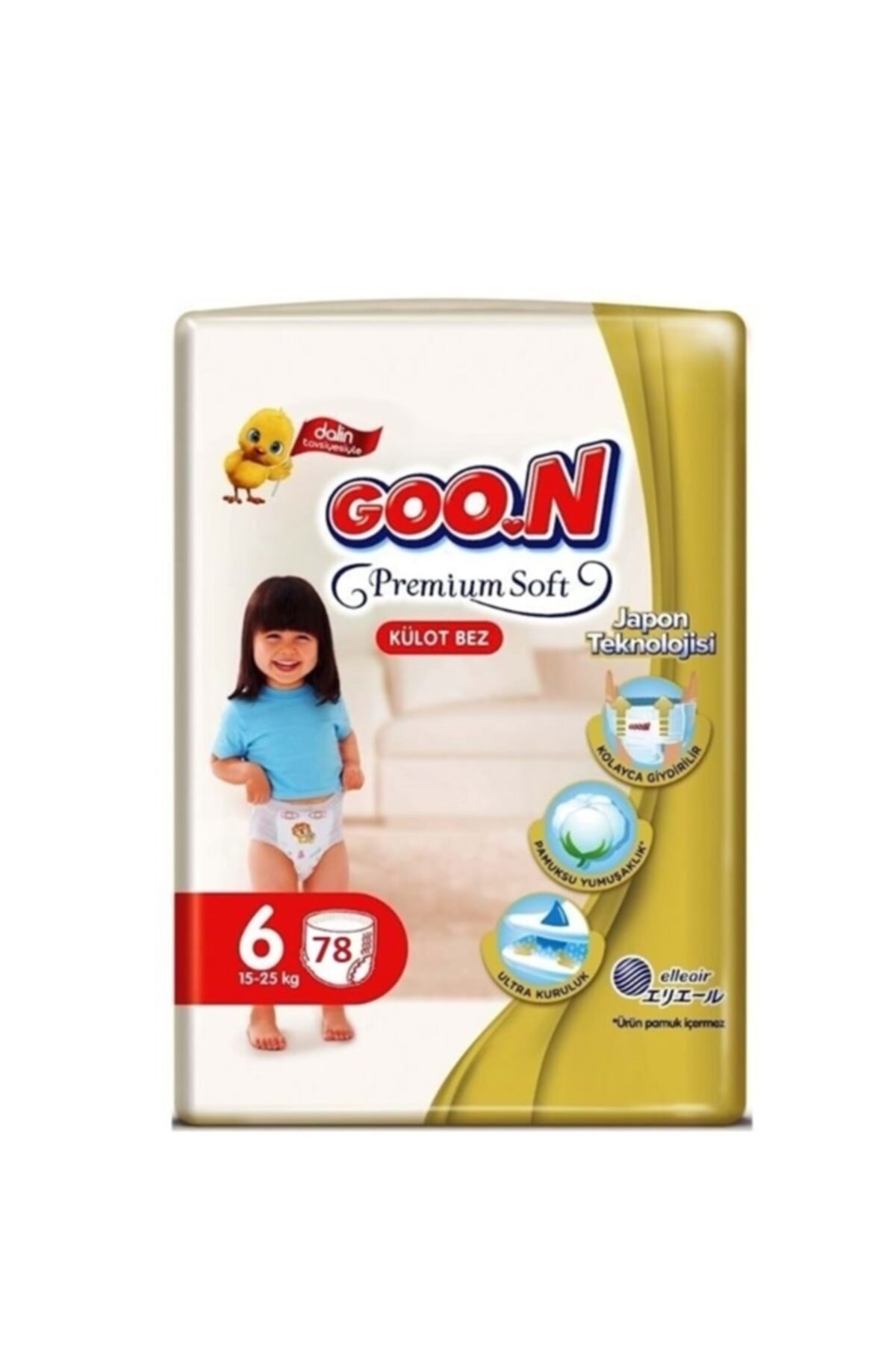 Goo.n Goon Premium Soft 6 Numara Külot Bez 15-25 Kg Ikiz Paket 78 Adet