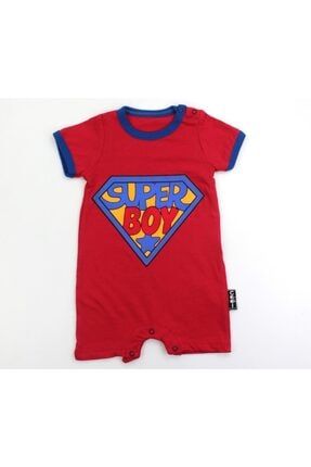 Super Kahraman Bebek Yarım Kol Çıtçıtlı Badi bcsupermkır