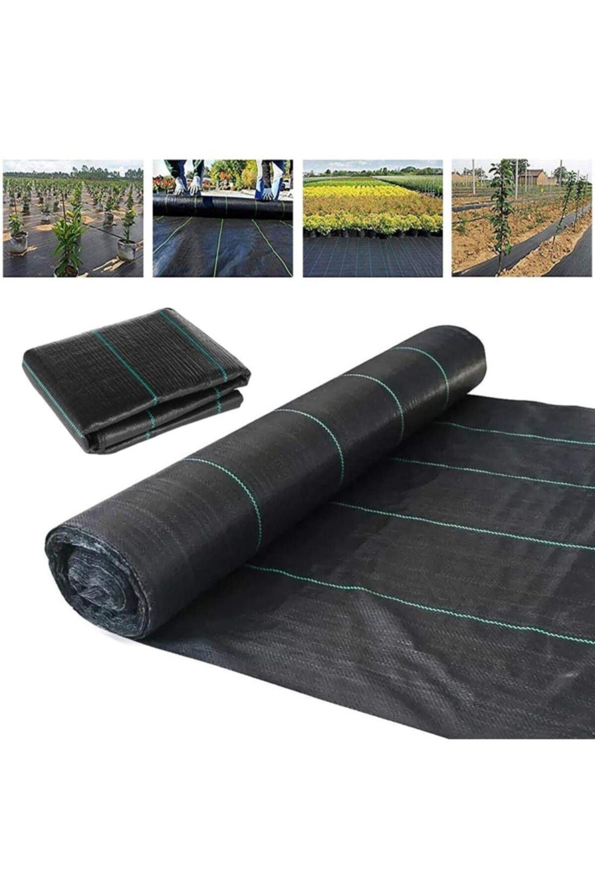 Taban Örtüsü 1,5x10 M Jüt Yer Örtüsü Bitki Taban Örtüsü Taş Toprak Altı Örtüsü Siyah Malç Örtüsü - 3