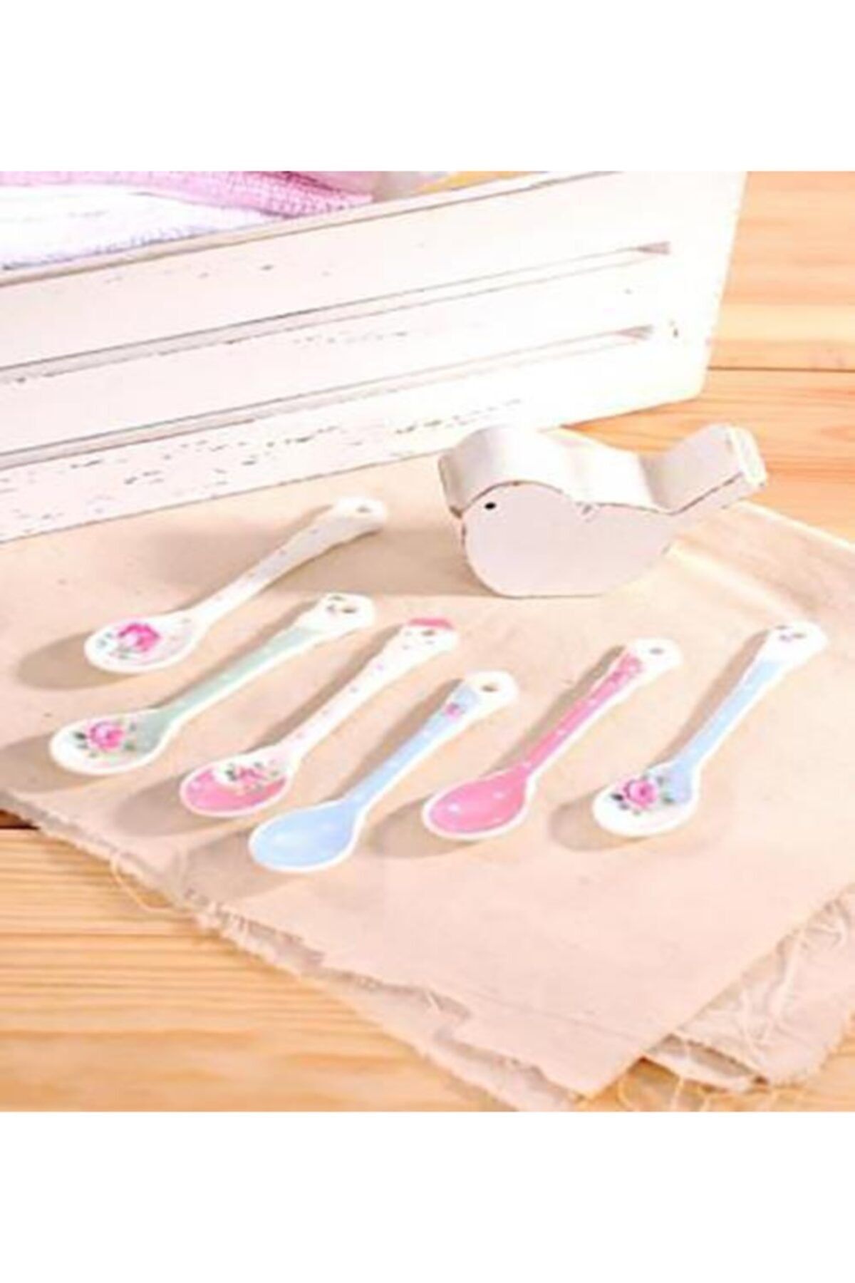 The Mia La Vie En Rose Porselen Çay Kaşığı 6 Lı PH7837