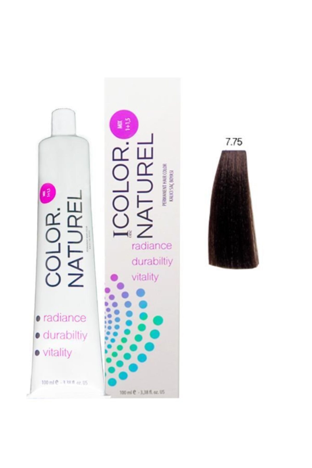 Color Naturel 7.75 Açık Kestane Kalıcı Saç Boyası 100ml - Fiyatı, Yorumları