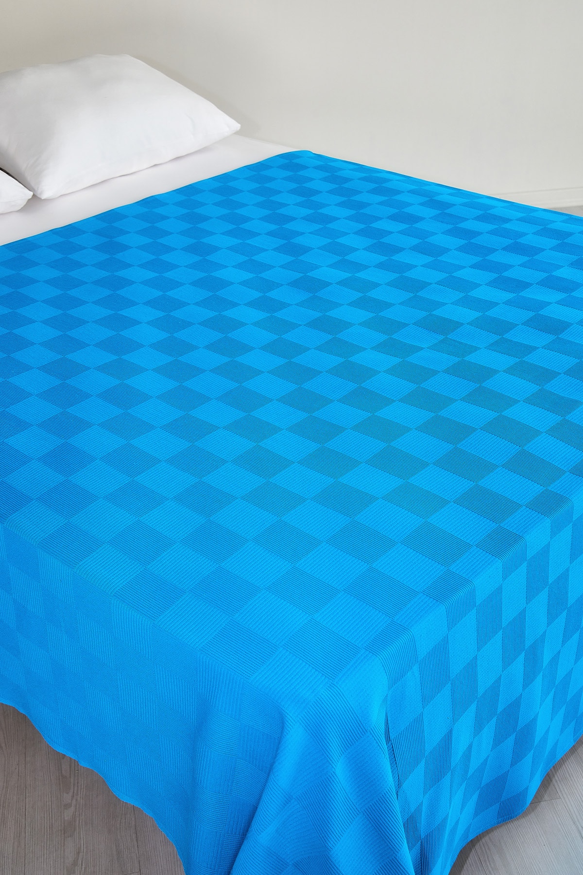Mavi Pike Tarla Pamuklu 160 X 230 Cm Tek Kişilik 4