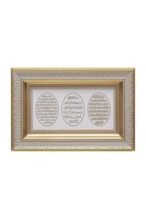 Ayet-el Kürsi Nazar Ayeti Bereket Duası Lüks A Kalite Tablo 28x43 cm tablo1