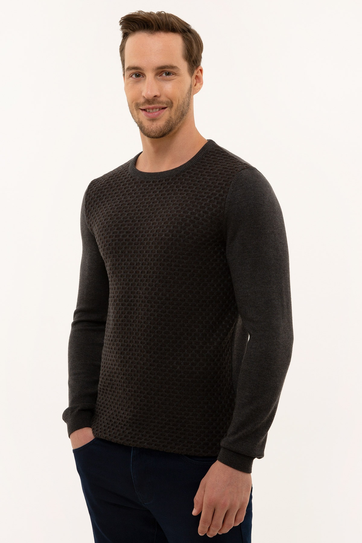پلیور مردانه راسته آستین بلند | پیر کاردین Pierre Cardin G021SZ0TK.000.1114078 - تصویر 3
