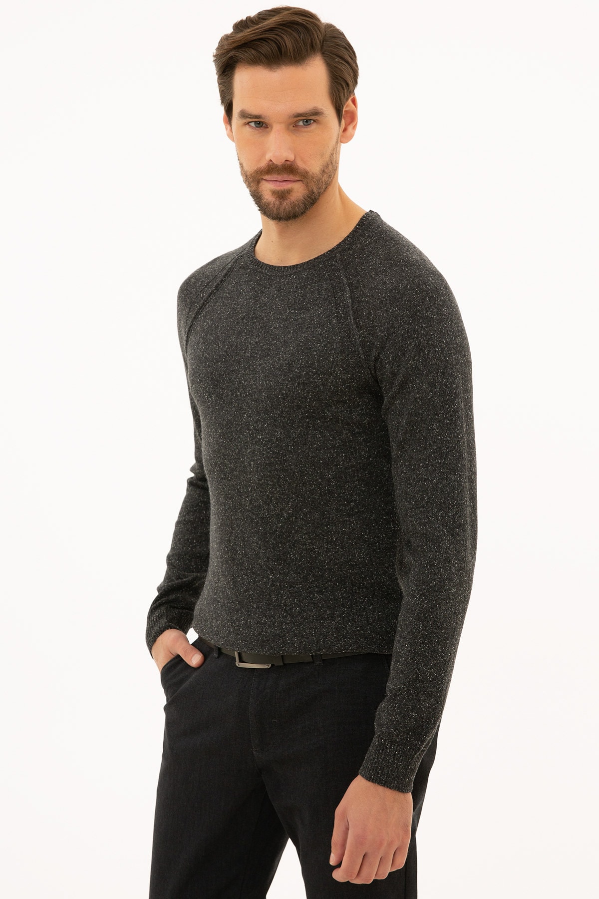 بافت مردانه راسته آستین بلند | پیر کاردین Pierre Cardin G021SZ0TK.000.1110344 - تصویر 3