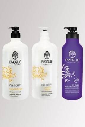 Milk Therapy Sülfatsız Şampuan Saç Kremi Anti-yellow Silver Şampuan 1000ml e20200403