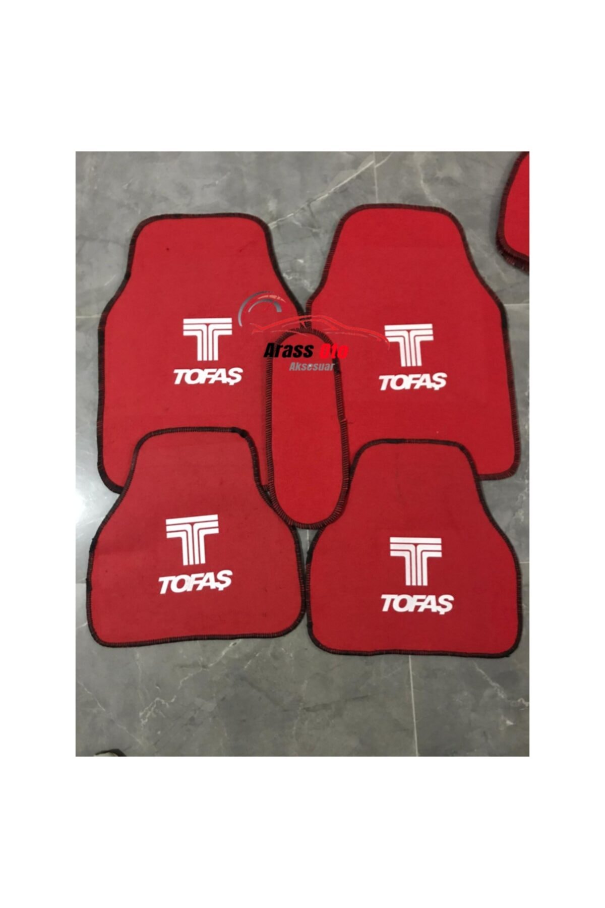 universal tofas serce logolu kirmizi hali paspas kirmizi konfor seti fiyati yorumlari trendyol