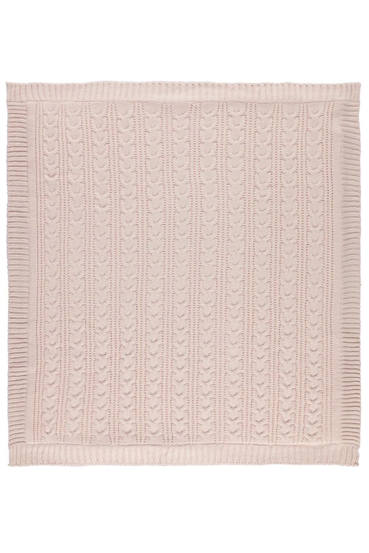 Genel Markalar At Kuyruğu Desenli Triko Battaniye (pembe / 75x95) fotoğrafı 2 (önizleme)