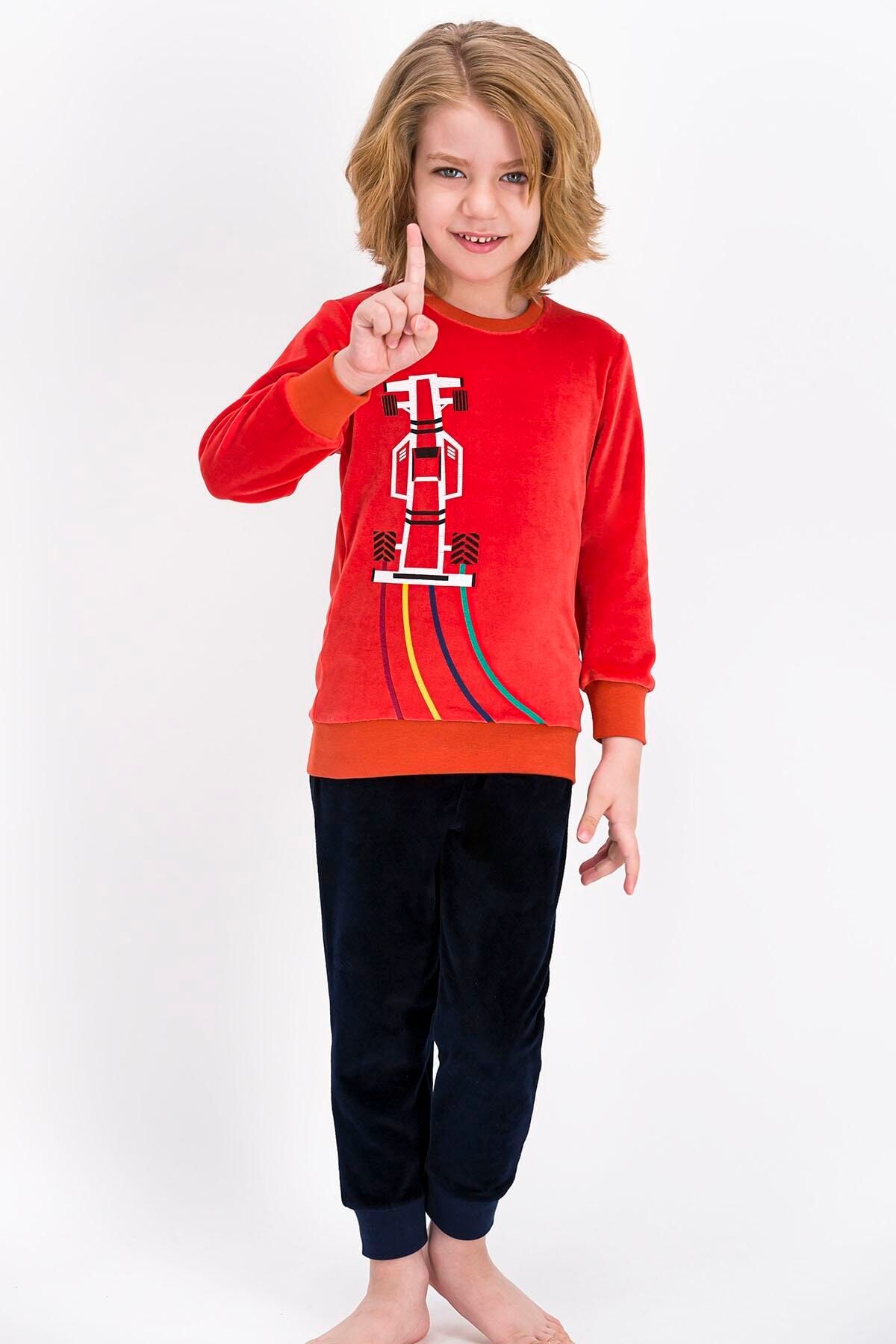 Rolypoly Rolypoly Formula Tile Tile Boys Velvet Tracksuit Set