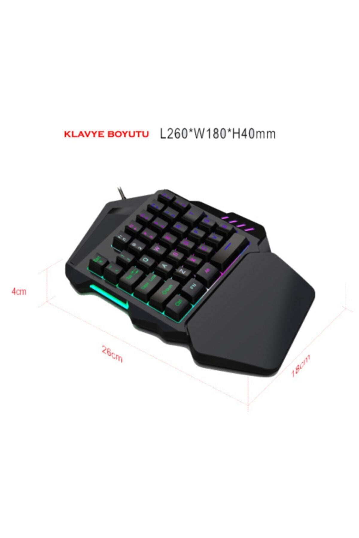layftech v100 tek el oyuncu klavye