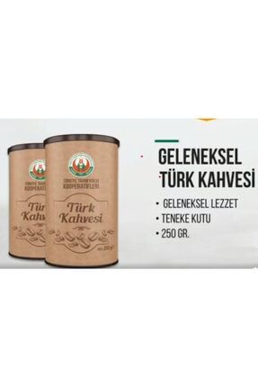 2 Adet 250 Gr Teneke Türk Kahvesi DAM-0099