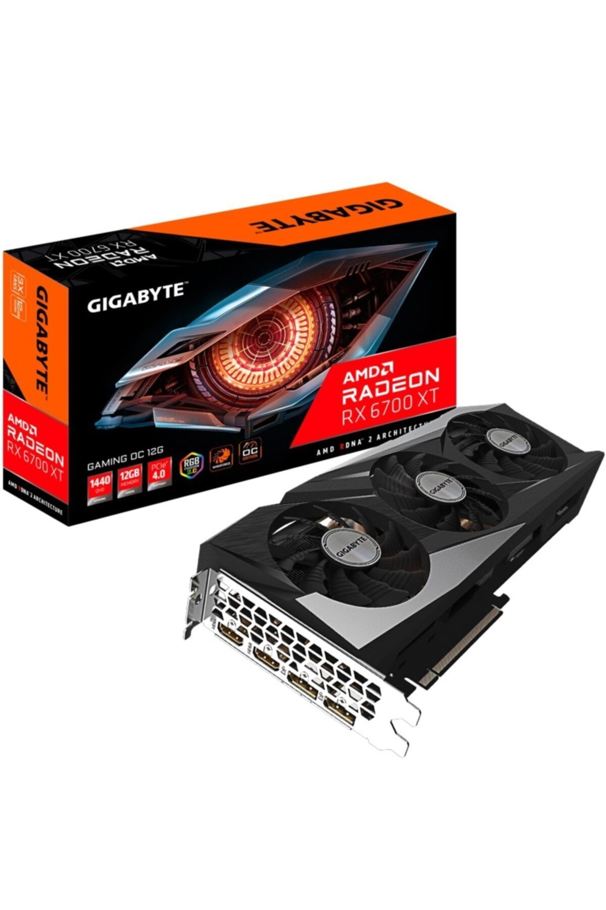 Gigabyte Gıgabyte Rx6700 Xt 12gb Gamıng Gv-r67xtgamıng Oc-12gd Gddr6 256bit Hdmı Dp Pcıe 16x V4.0