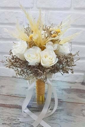 Eşi Olmayan Şık Beyaz Vazo Buketi Gül Vazo Demeti Söz Nişan Çiçeği Modelleri Yapay Çiçekler AKERYAPAYOZELCICEKLL222