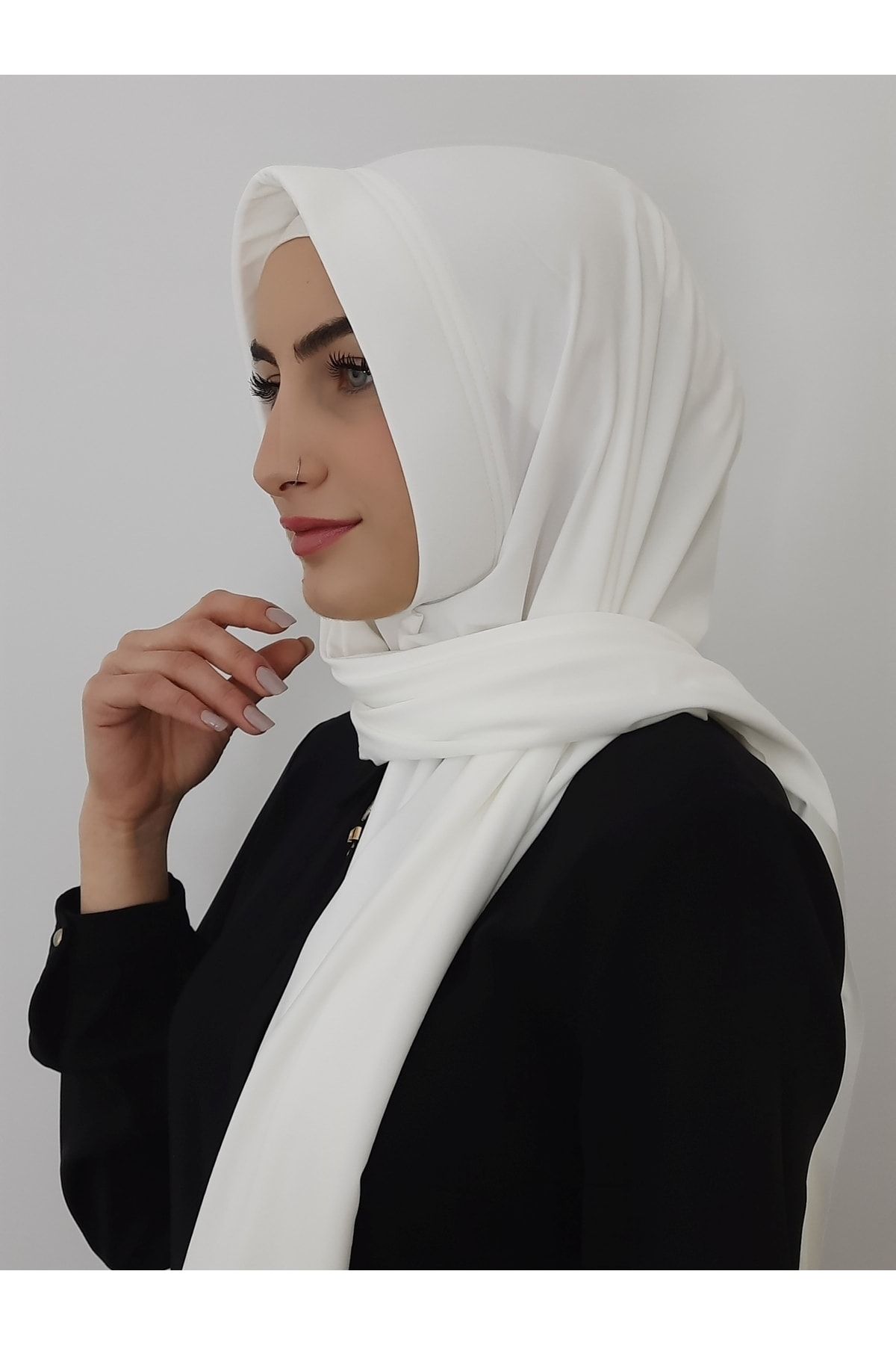 R&S modibone-Ready Practical Shawl Sandy Fabric Ecru Color 3