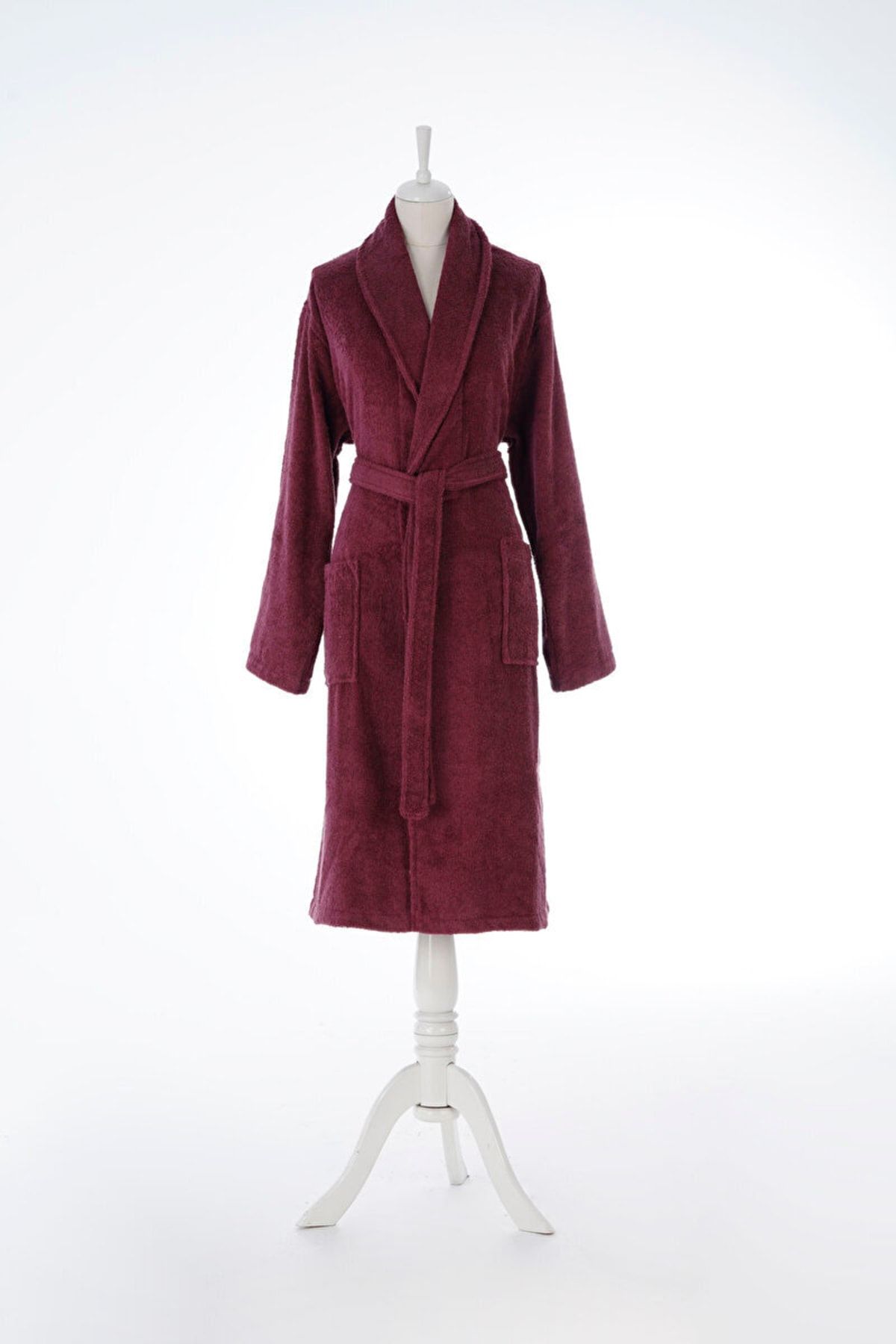 zdilek Colourist Shawl Collar Bathrobe Dark Pink Size S m