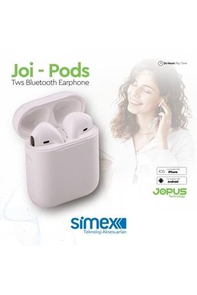 Bluetooth Kulaklik Tws Joi-pods Mikrofonlu Beyaz 045768
