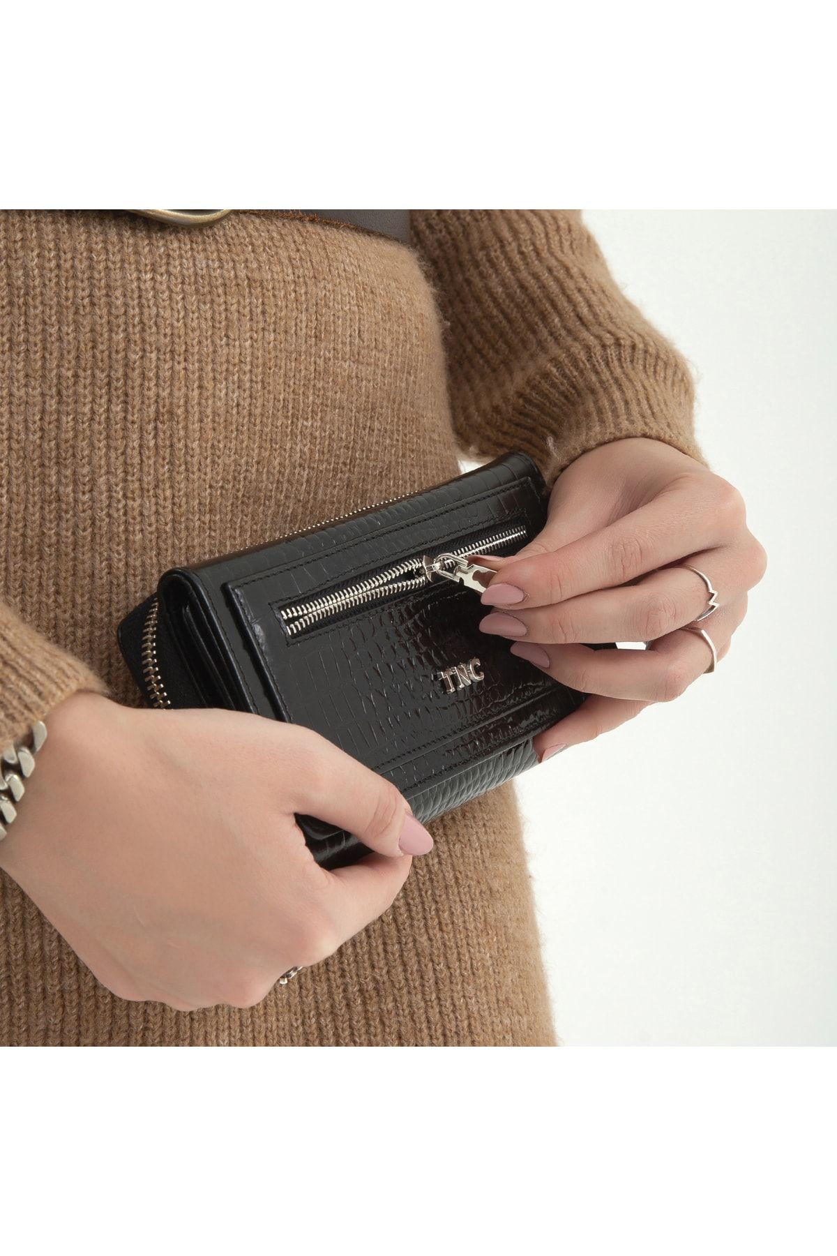 کیف پول روزانه چرم زنانه، جای کارت، جاکلیدی 898 153 Bn Wallet Sk22/23 Tamer Tanca