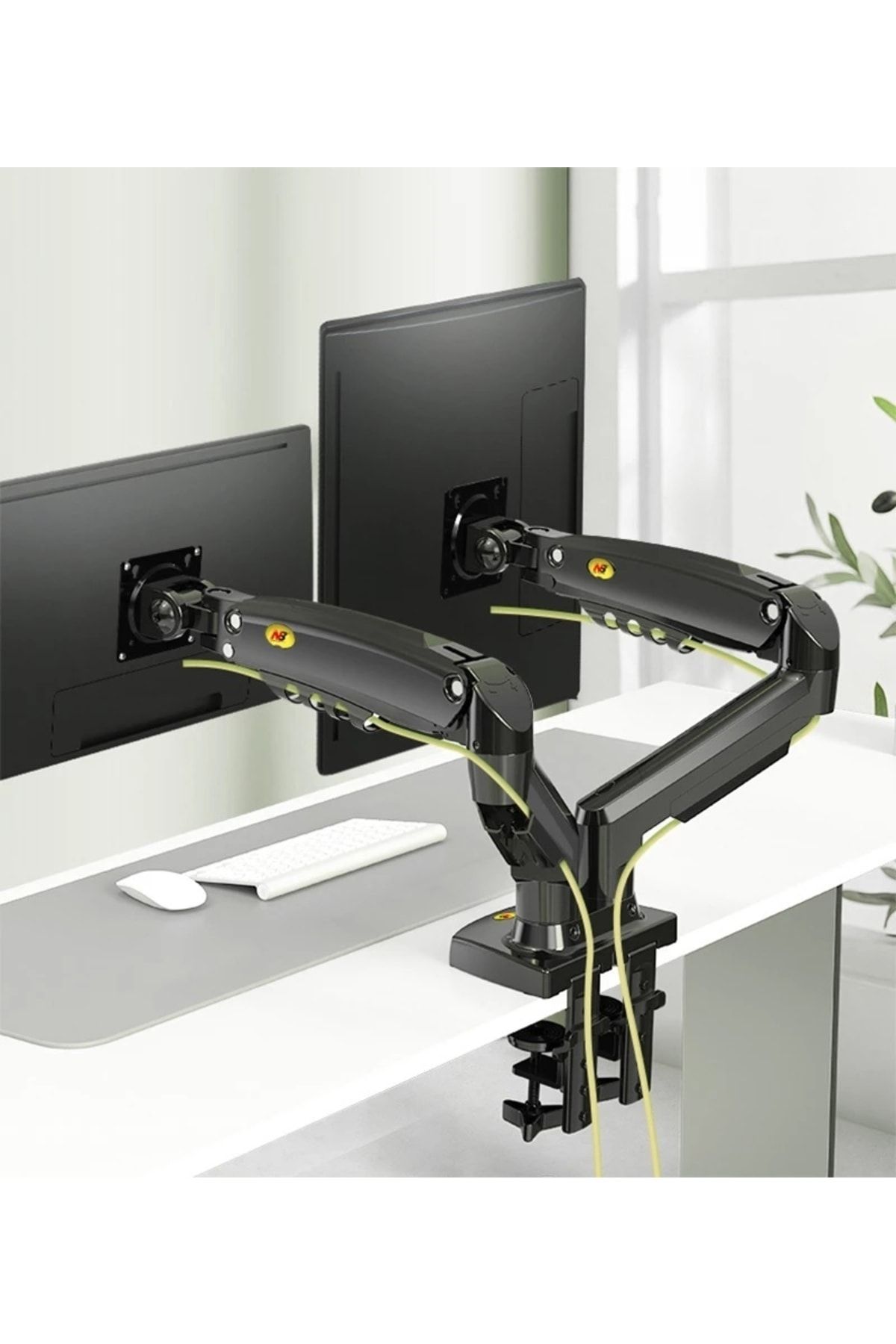 Daytona-Nb F160 17-27" Double Arm 2-9 Kg Monitor Stand with Shock Absorber New Version 3