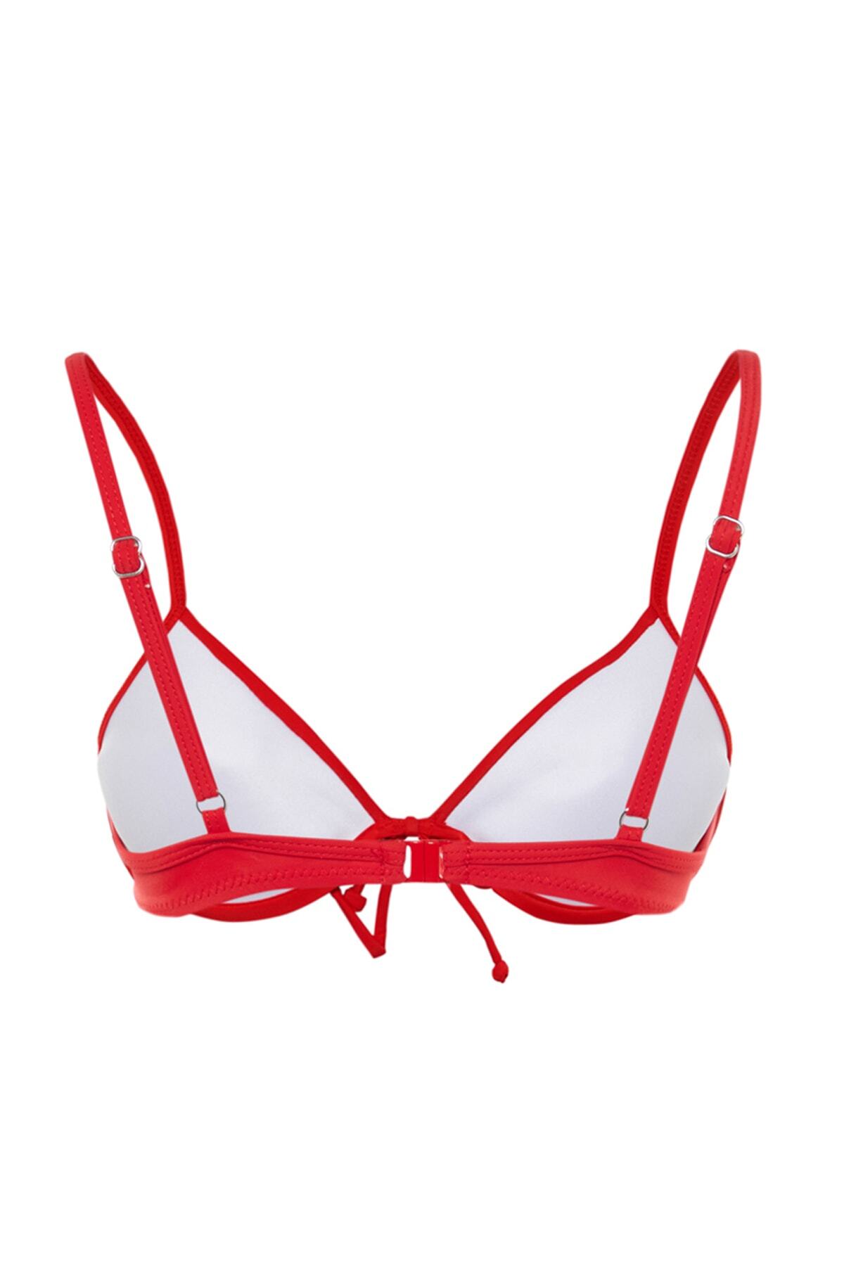 Trendyol Collection-Piros erkély Push Up Core bikinifelső TBESS20BU0237 7