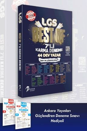 8.sınıf Lgs Best Of 7'li Karma Deneme 44 Dev Yazar 2023 Baskı - Video Çözümlü cevhersaydam36