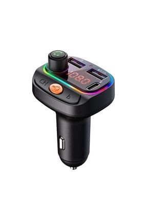 Af08 Yeni Sürüm Rgb Araç Kiti Usb Type C Giriş 3.1a Usb Fm Transmitter SZKBASDCMKKTOE-AF08