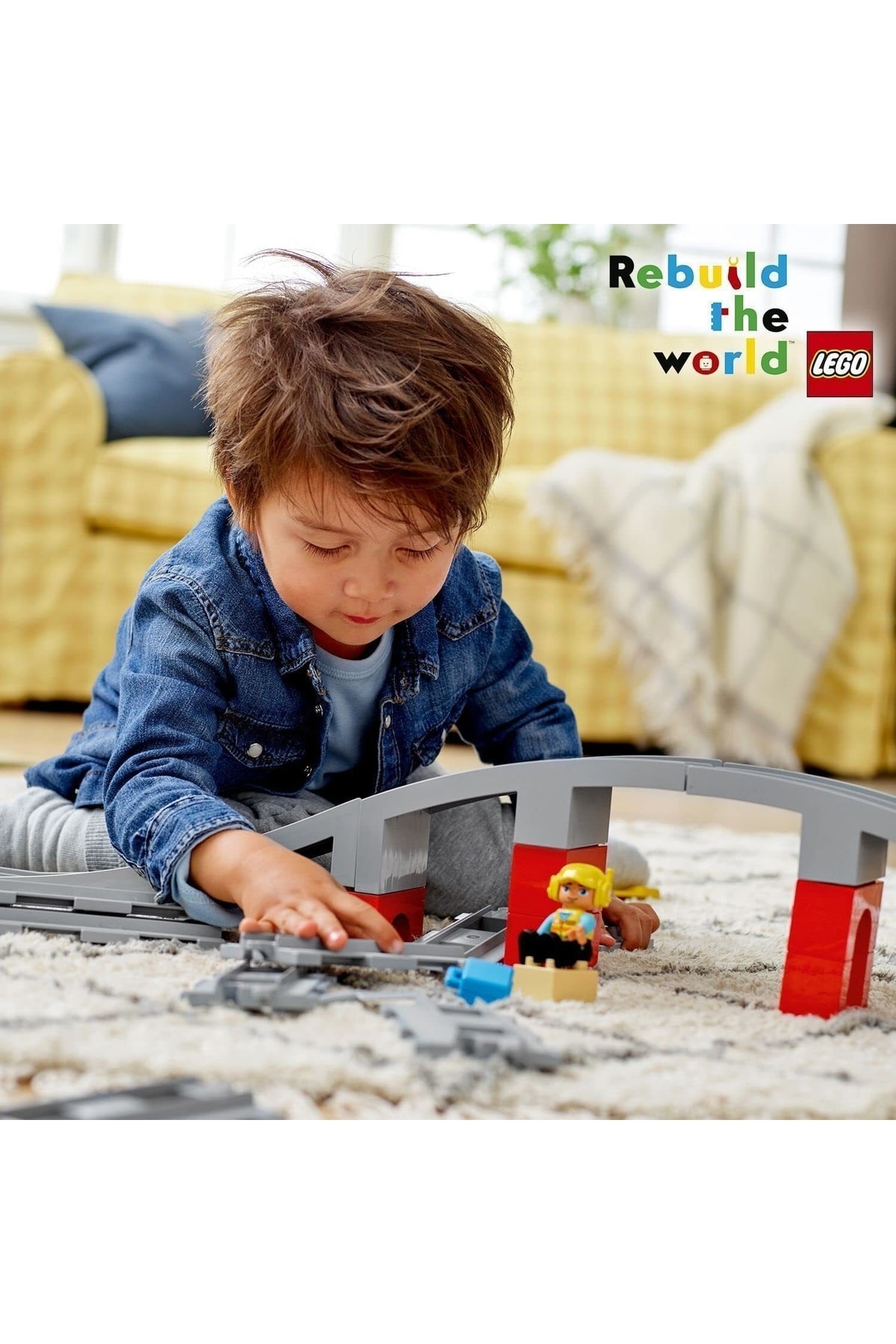 پل قطار دوبلو و ریل‌ها ۱۰۸۷۲ – مجموعه ساختنی اسباب‌بازی برای کودکان (۲۶ تکه)