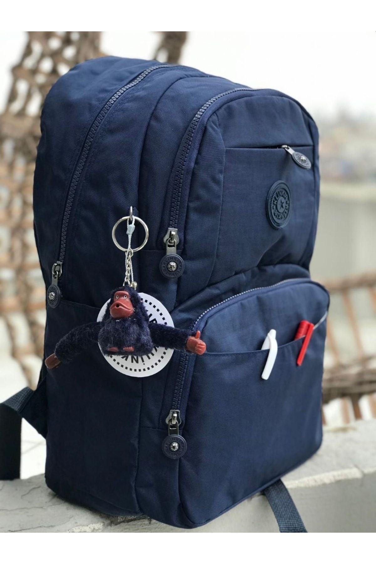 Klinkır-Water Resistant Crinkle Fabric Backpack Suitable for School and Daily Use 2