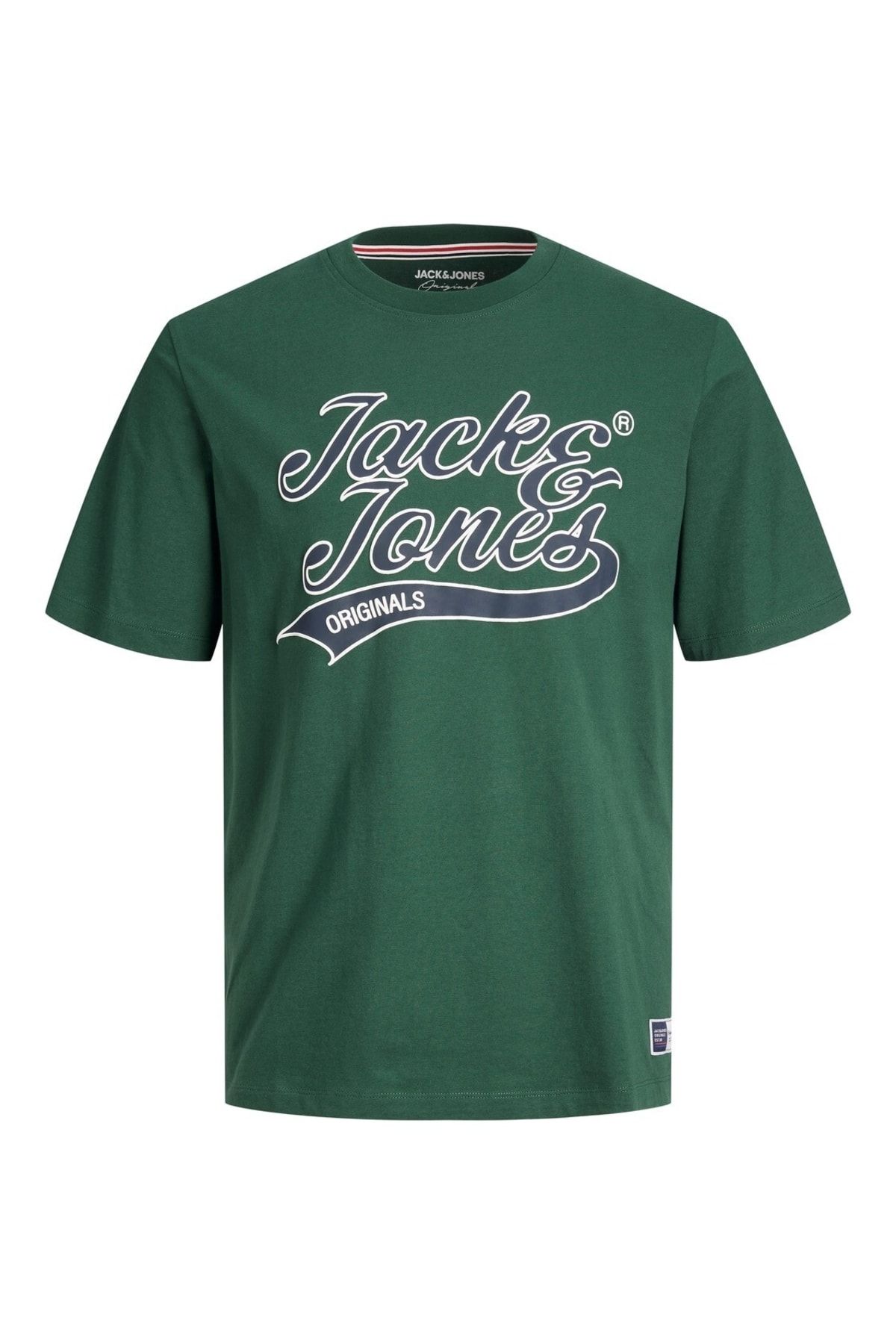 تی شرت سبز مردانه Jack & Jones یقه گرد جک اند جونز آستین کوتاه مشکی 12227774 Jack & Jones