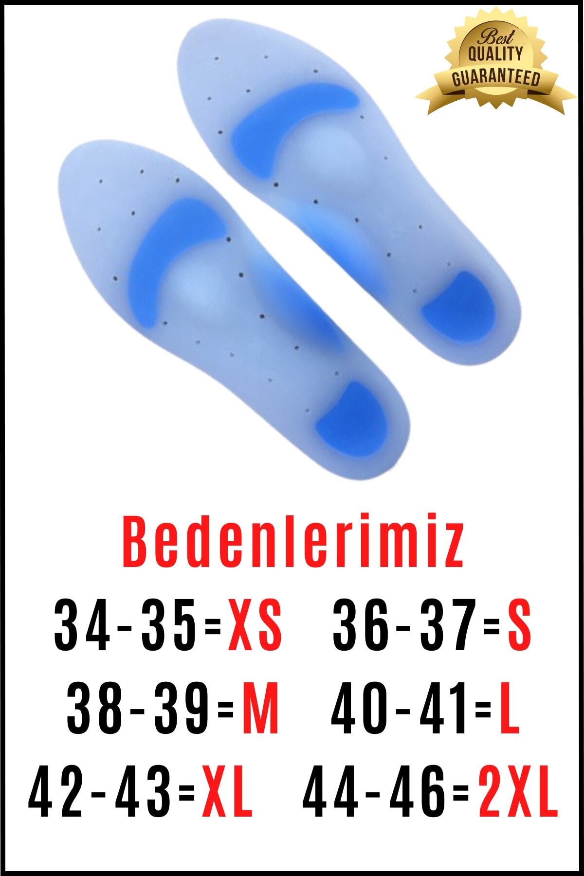 Silikon Ark Takviyeli Tabanlık Silikon Tabanlık 34-46 Numaralar Arasında Wfl-536 6