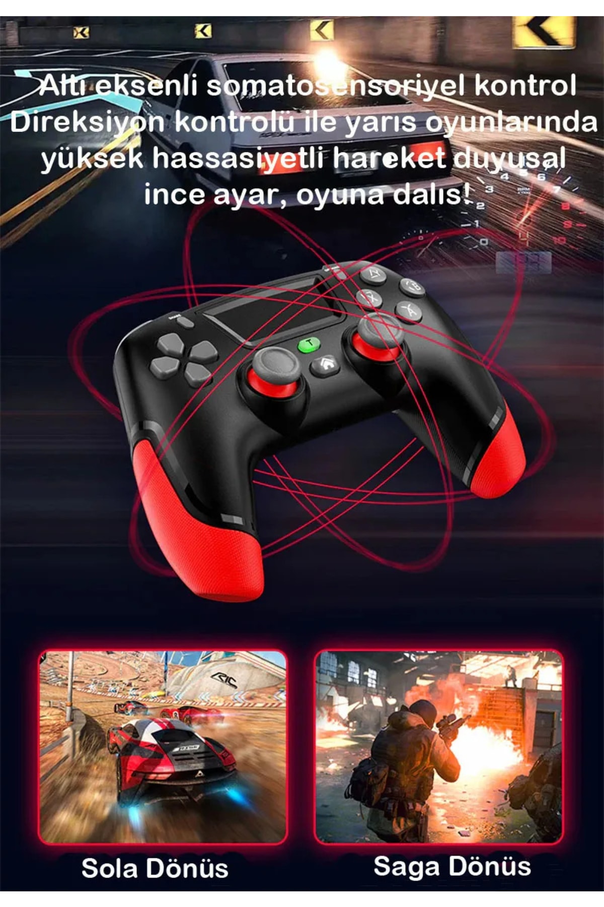 P06 Elite Bluetooth Gamepad Ps4 Ps3 Pc Uyumlu Switch Android Ios Uyumlu Oyun Kolu 4