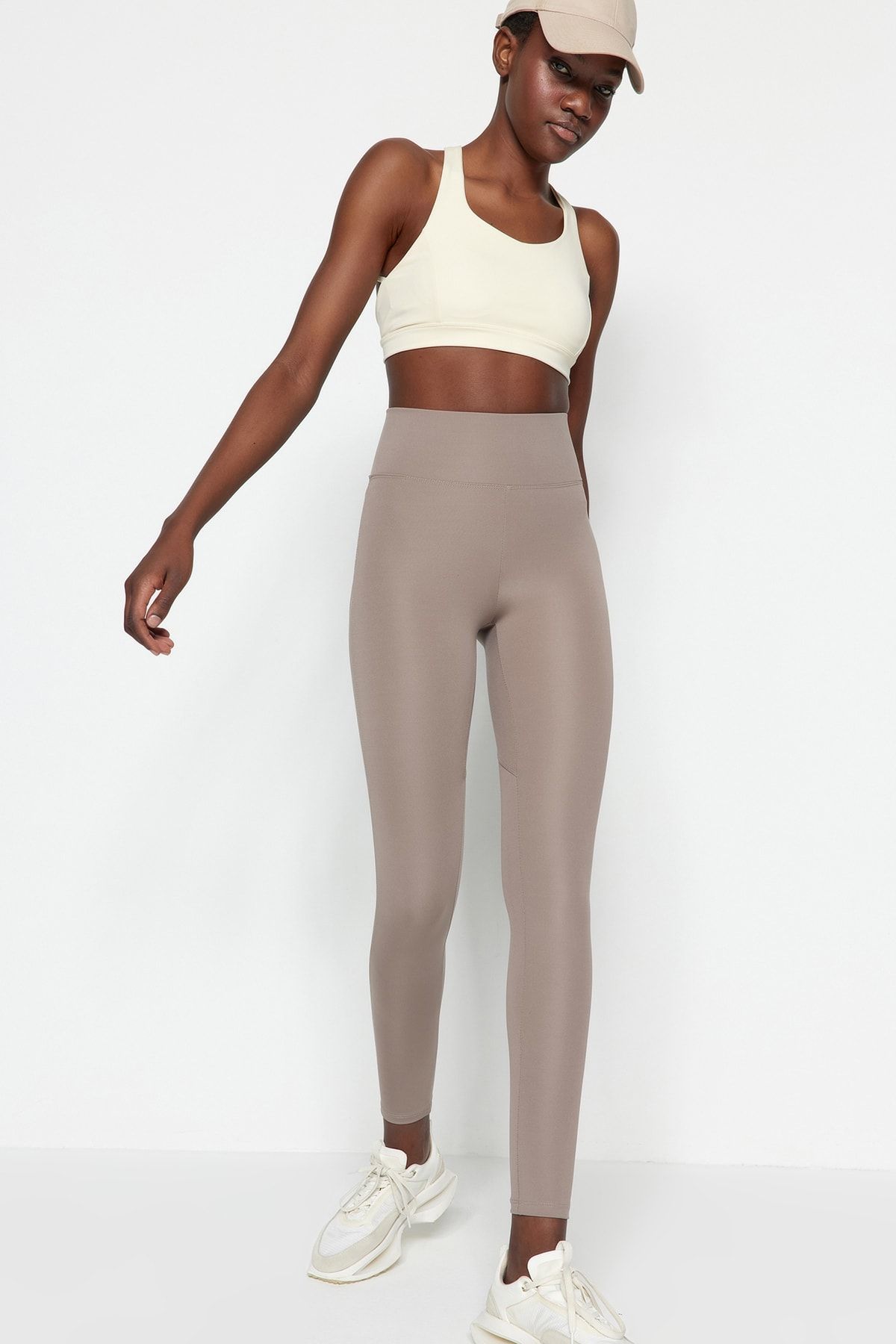 Khaki sports leggings online