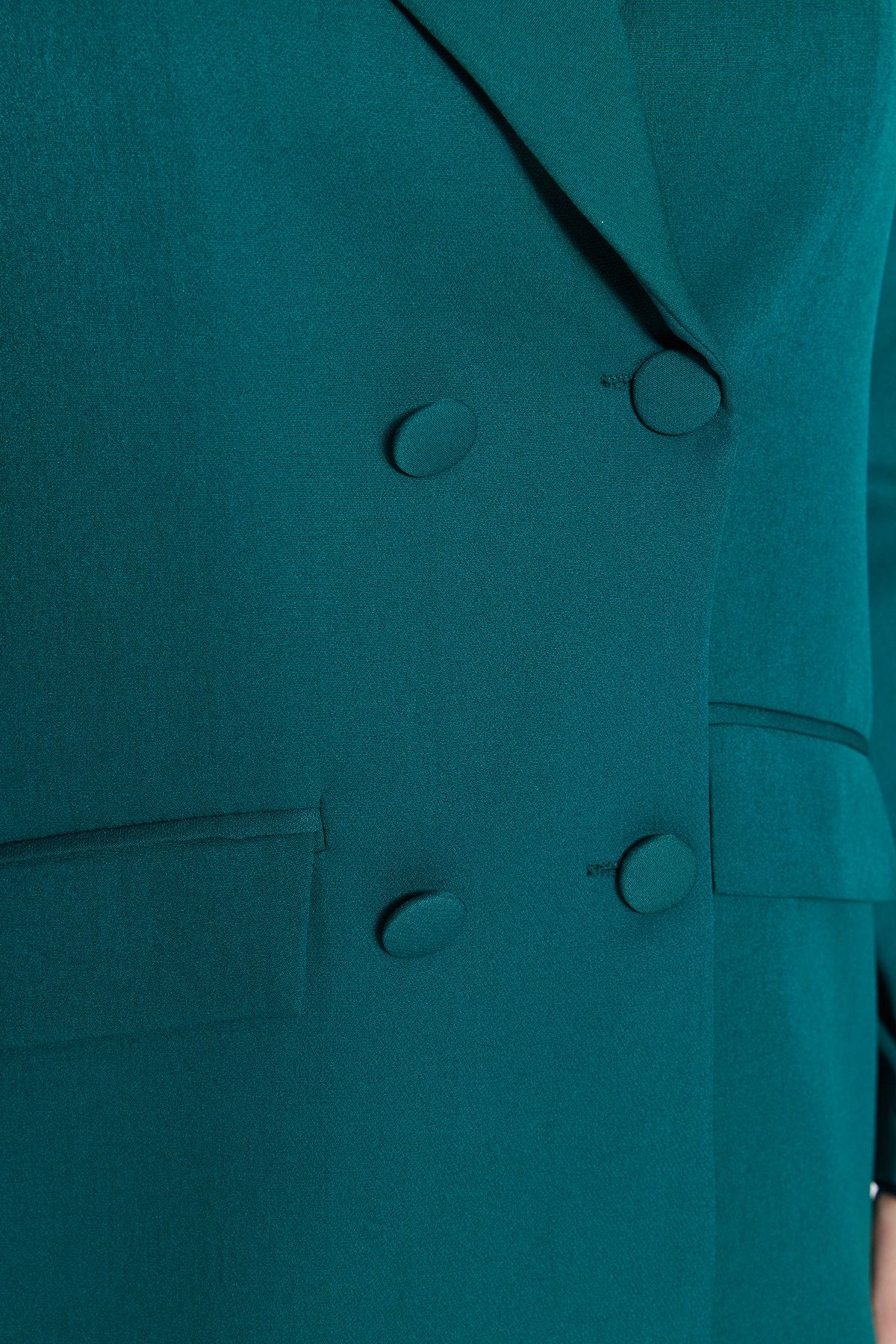 Trendyol Curve-Green Pocket Detailed Jacket TBBSS22CE0180 3