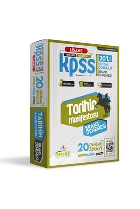 2023 Kpss Lisans Tarihin Manifestosu Dijital Çözümlü 20li Branş Denemesi 9786058141018