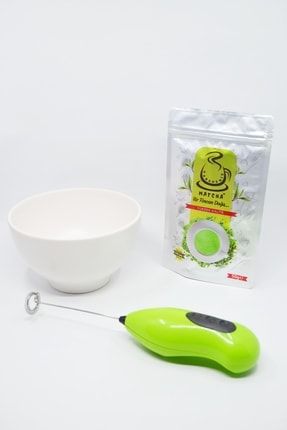 Matcha Kasesi Hediyeli Özel Çay Seti ( %100 Saf Matcha Yeşil Çay ) 4