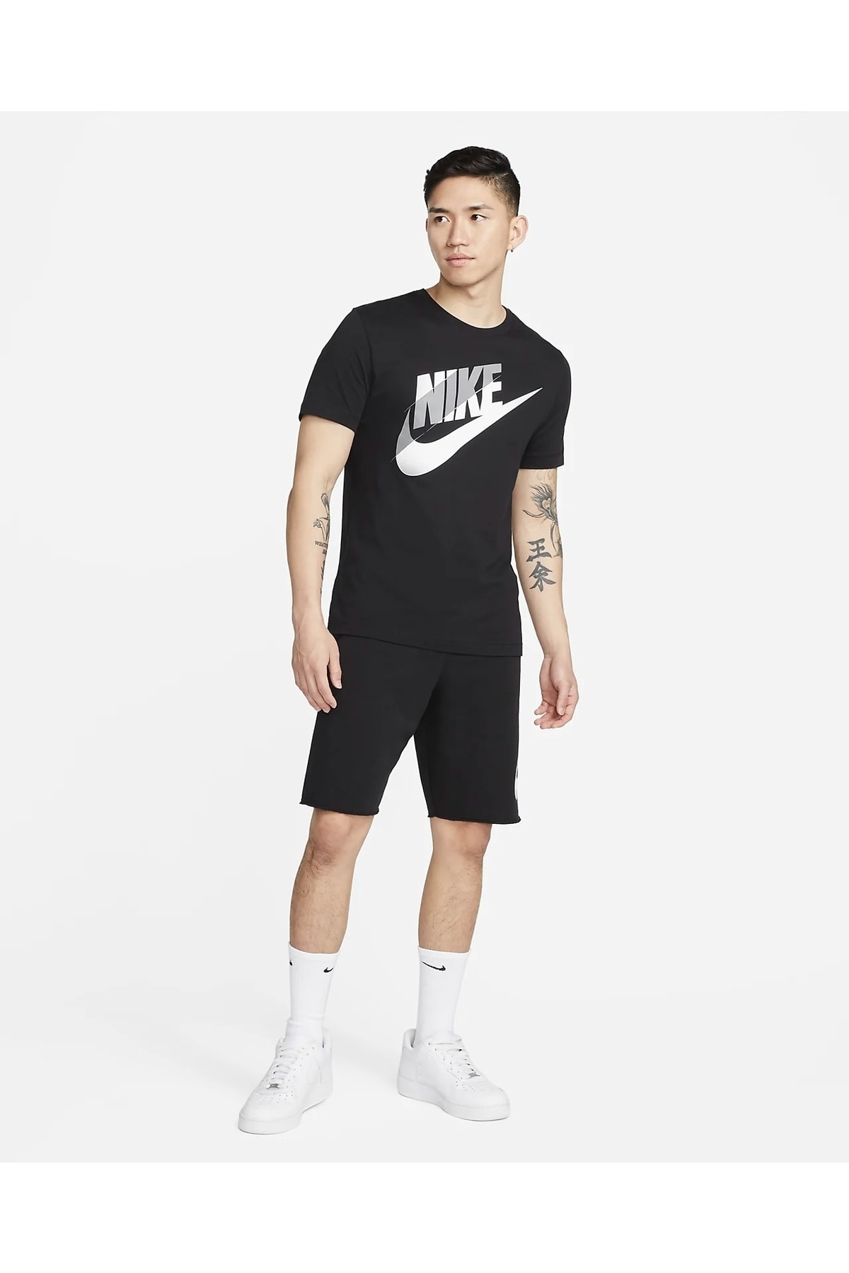 شورت و شلوارک مردانه مشکی نایکی | FRENCHTERRY اورجینال - تصویر 5