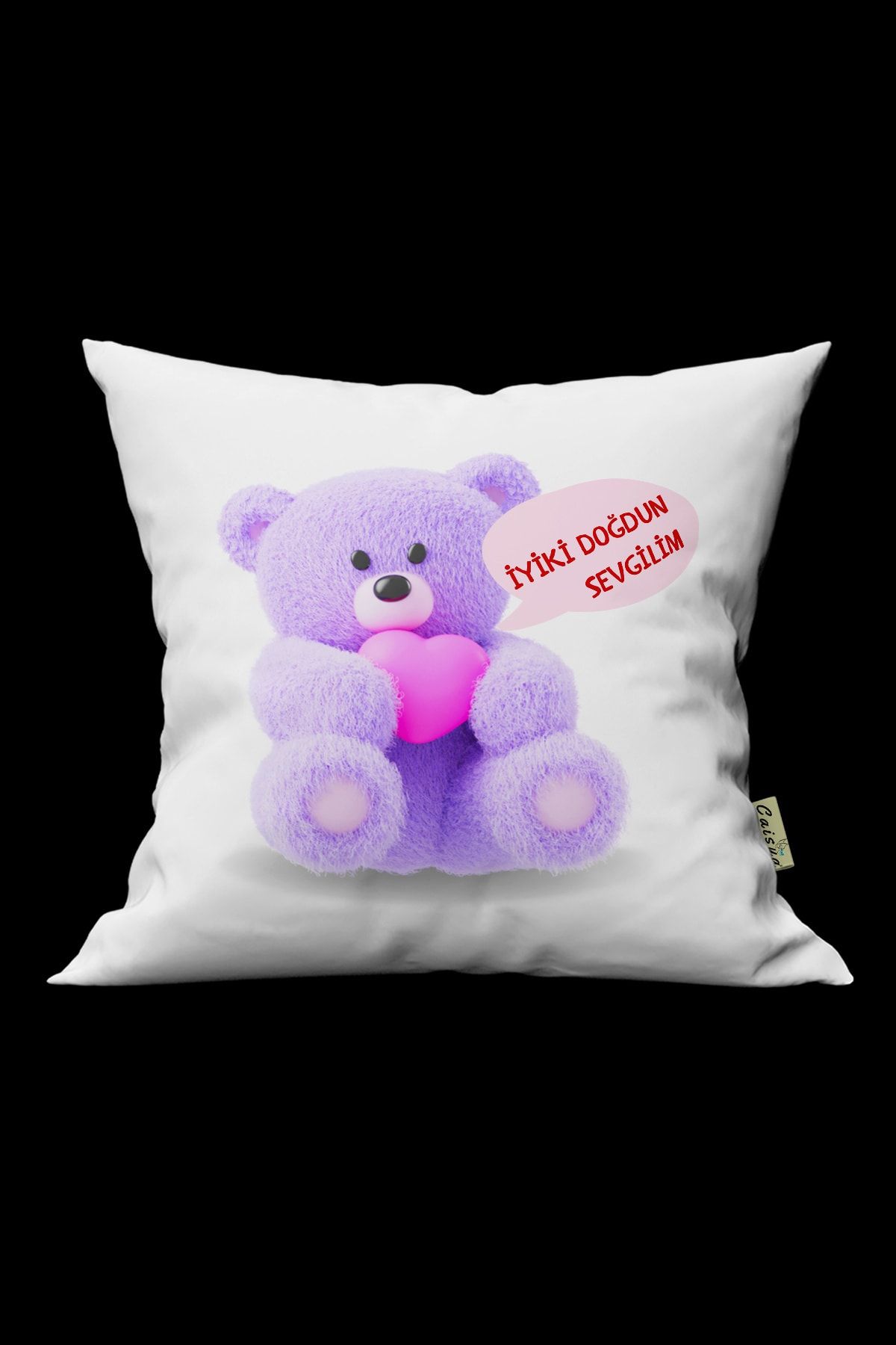 CeyCan Home Valentine s Day Birthday Gift Teddy Bear Printed Decorative Pillow Cushion Gift for Lover