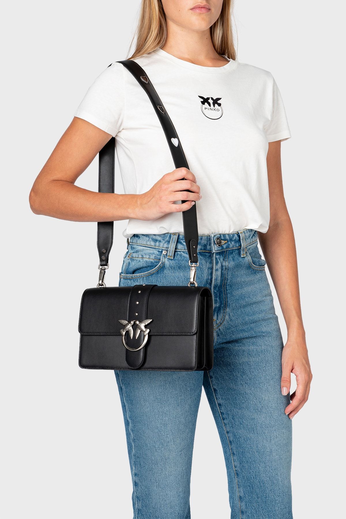 Pinko leather bag deals